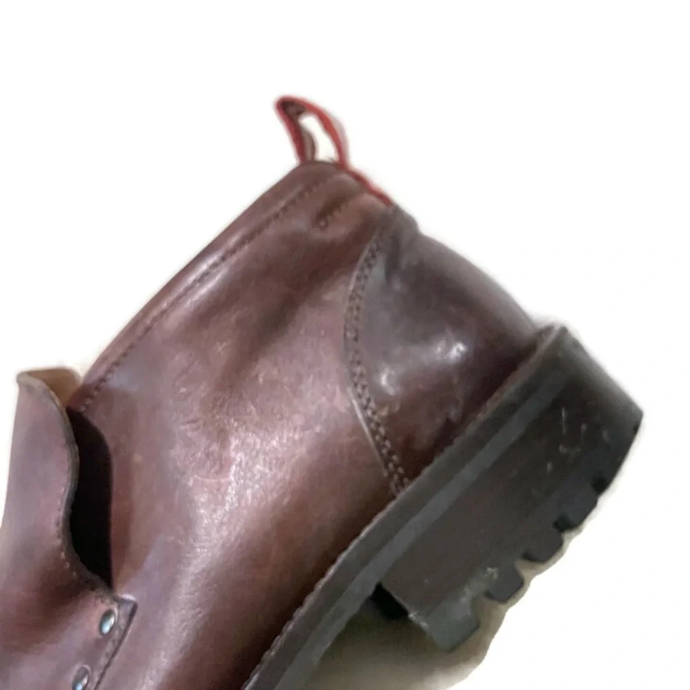 Bally Chocolate Brown Leather Ankle Boots